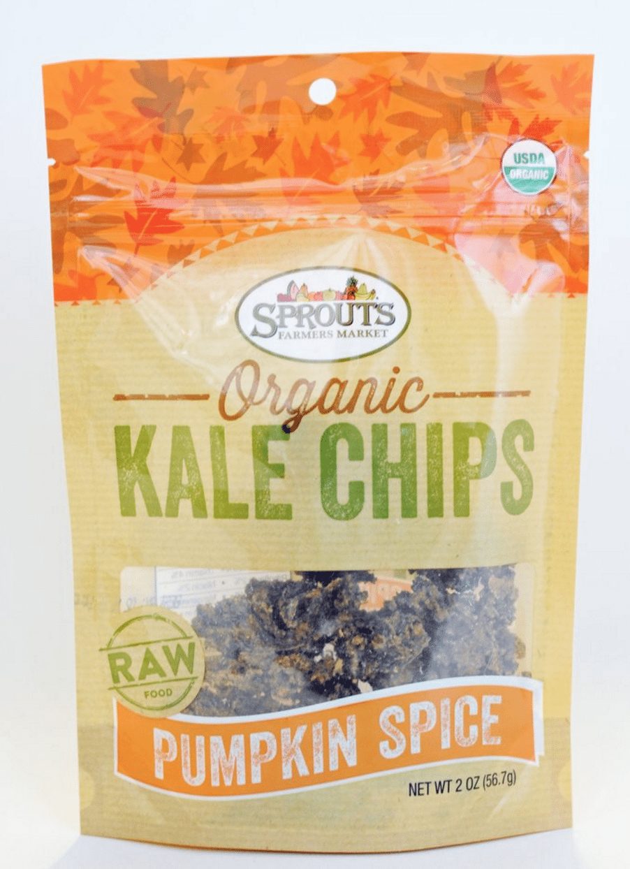 pumpkin spice kale chips