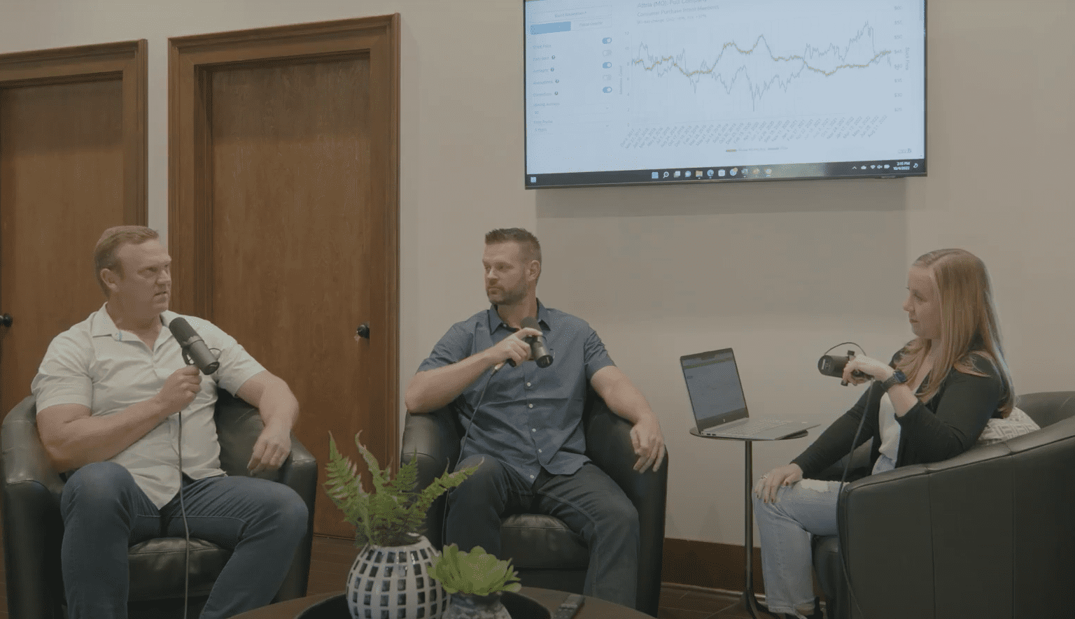 Likefolio podcast with Andy, Landon, and Megan